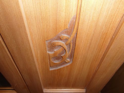 ART NOUVEAU SINGLE SATINWOOD AND PINE WARDROBE - ADDITIONAL PHOTO 4