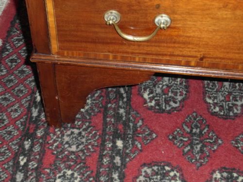 EDWARDIAN MAHOGANY BUREAU - ADDITIONAL PHOTO 3
