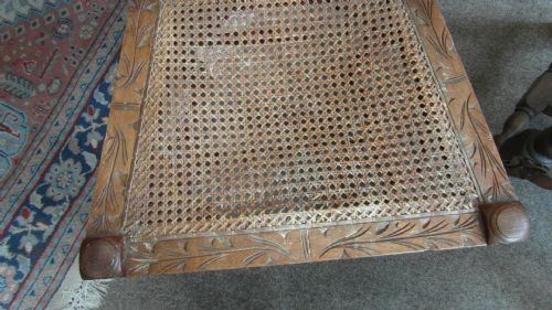 ANTIQUE CARVED DINING CHAIRS SET OF EIGHT - ADDITIONAL PHOTO 4