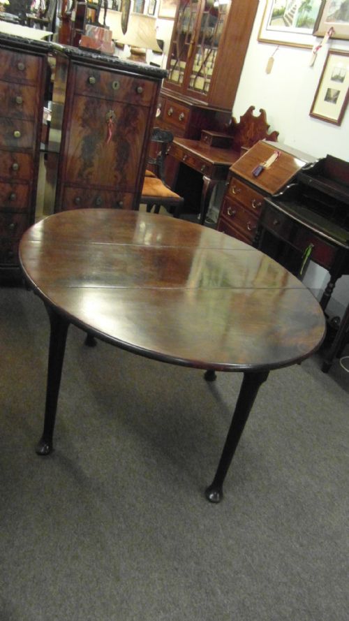 georgian mahogany drop leaf dining table - CATEGORY: ANTIQUE TABLES - DATED GEORGIAN