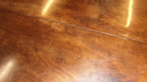 GEORGIAN MAHOGANY DROP LEAF DINING TABLE - ADDITIONAL PHOTO 4
