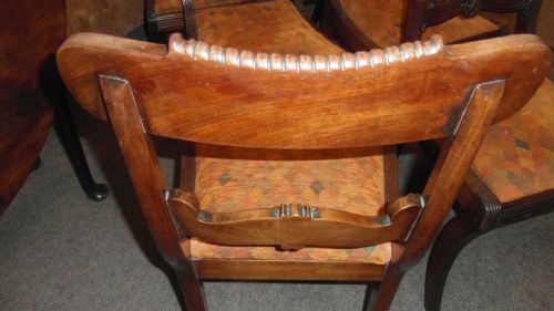 SET OF SIX REGENCY MAHOGANY DINING CHAIRS - ADDITIONAL PHOTO 4