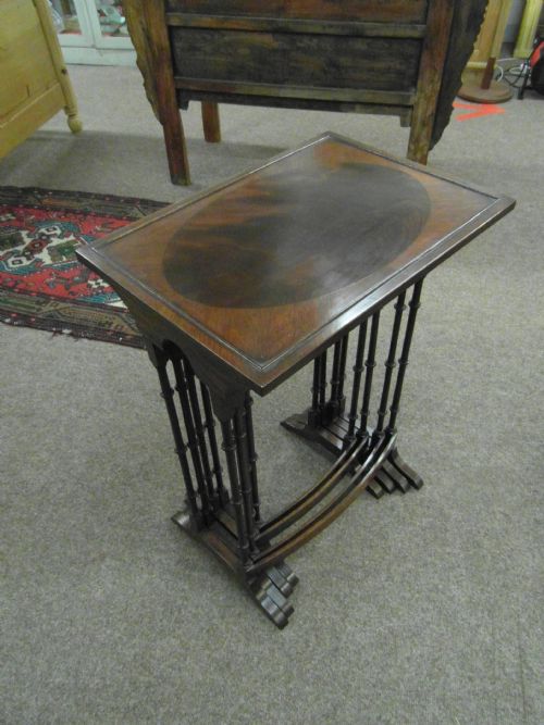 SET OF ANTIQUE QUARTETTO EDWARDIAN TABLES - ADDITIONAL PHOTO 1