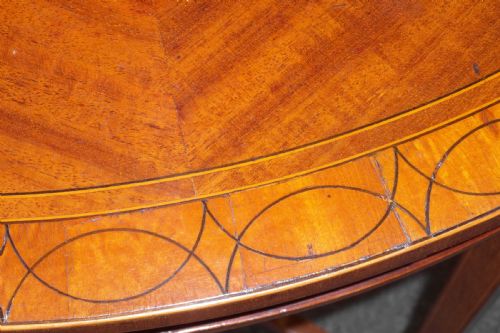 EDWARDIAN OVAL INLAID OCCASIONAL TABLE - ADDITIONAL PHOTO 2
