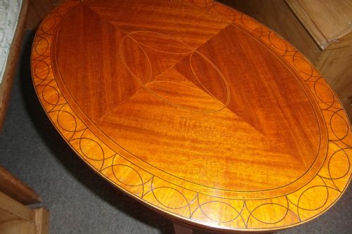 EDWARDIAN OVAL INLAID OCCASIONAL TABLE - ADDITIONAL PHOTO 4