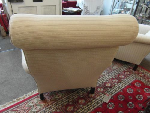 PAIR OF HOWARD AND SONS STYLE ARMCHAIRS - ADDITIONAL PHOTO 2