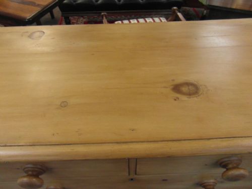VICTORIAN PINE CHEST OF DRAWERS - ADDITIONAL PHOTO 4