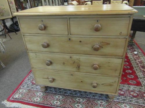 VICTORIAN PINE CHEST OF DRAWERS - ADDITIONAL PHOTO 5