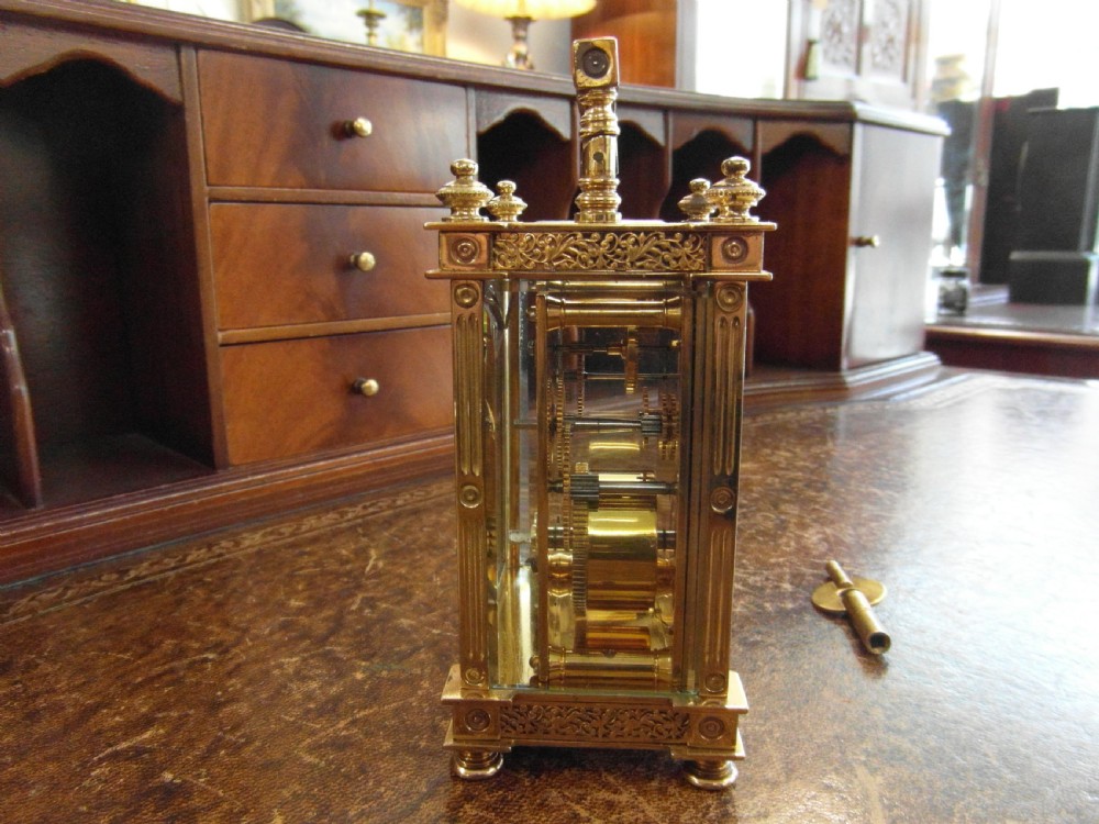 French Victorian  8 Day Carriage Clock. View II