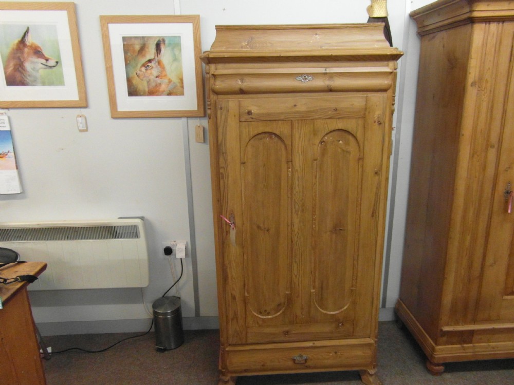 Antique Danish Pine Linen Cupboard