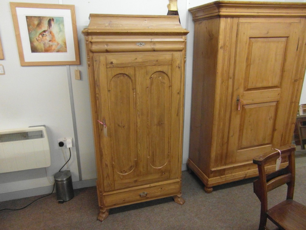 Antique Danish Pine Linen Cupboard View V