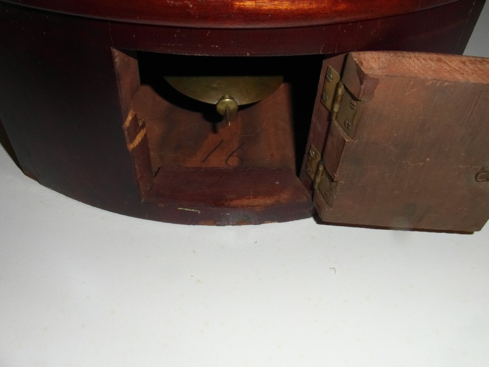 Antique Mahogany 8 Day Fusee Station Clock View III