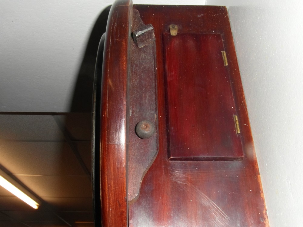 Antique Mahogany 8 Day Fusee Station Clock View IV
