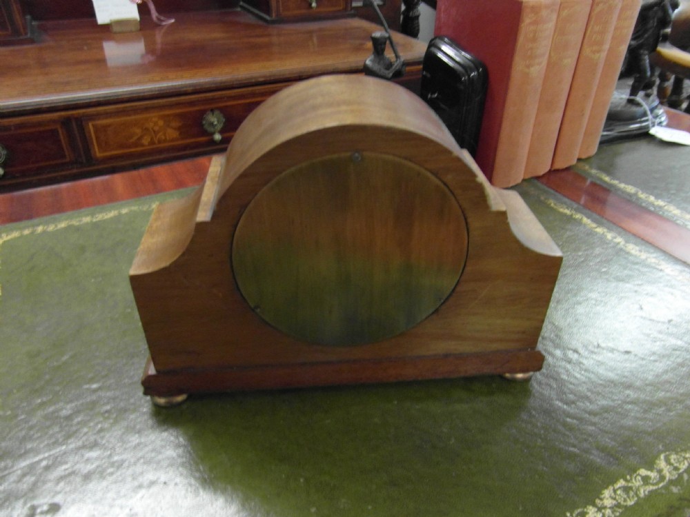 Harrods Mahogany Inlaid Mantle Clock View IV