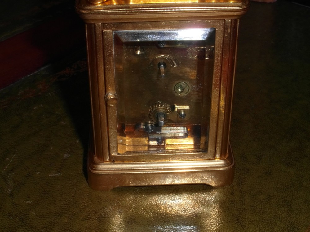 French Miniature Carriage Clock Selfridges London View IV