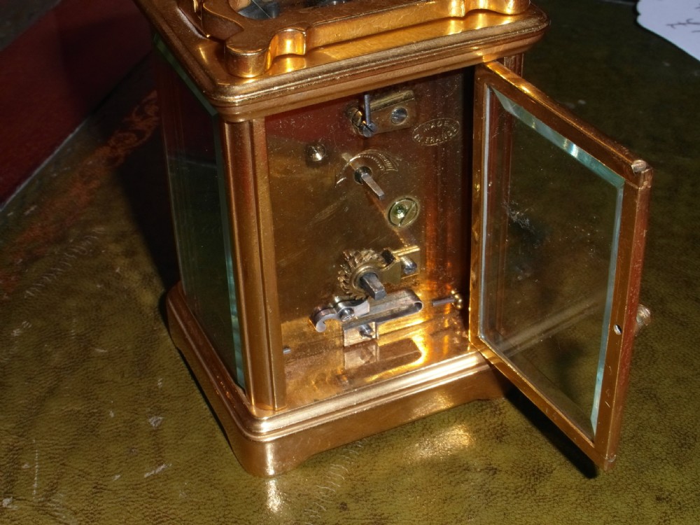 French Miniature Carriage Clock Selfridges London View V