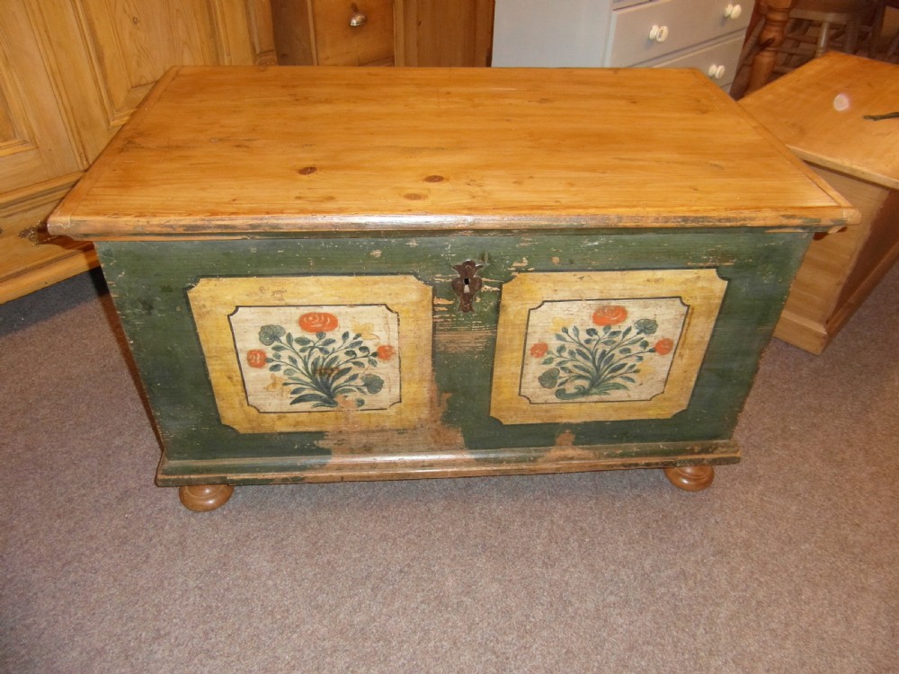 Antique Dowry Pine Chest