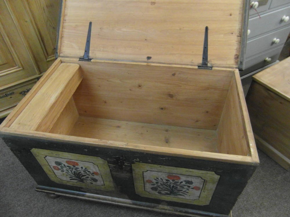 Antique Dowry Pine Chest View III