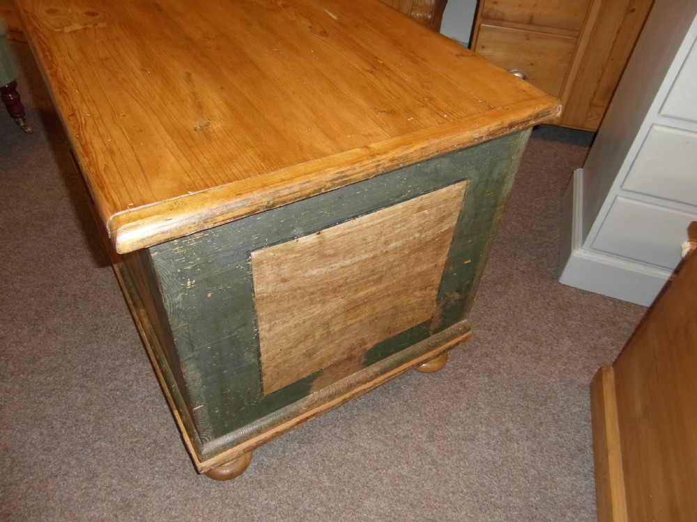 Antique Dowry Pine Chest View V