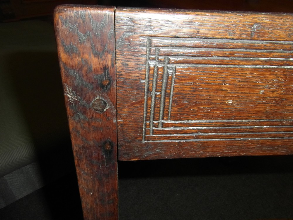 Pair of English Oak Country Chairs 17th Century View IV
