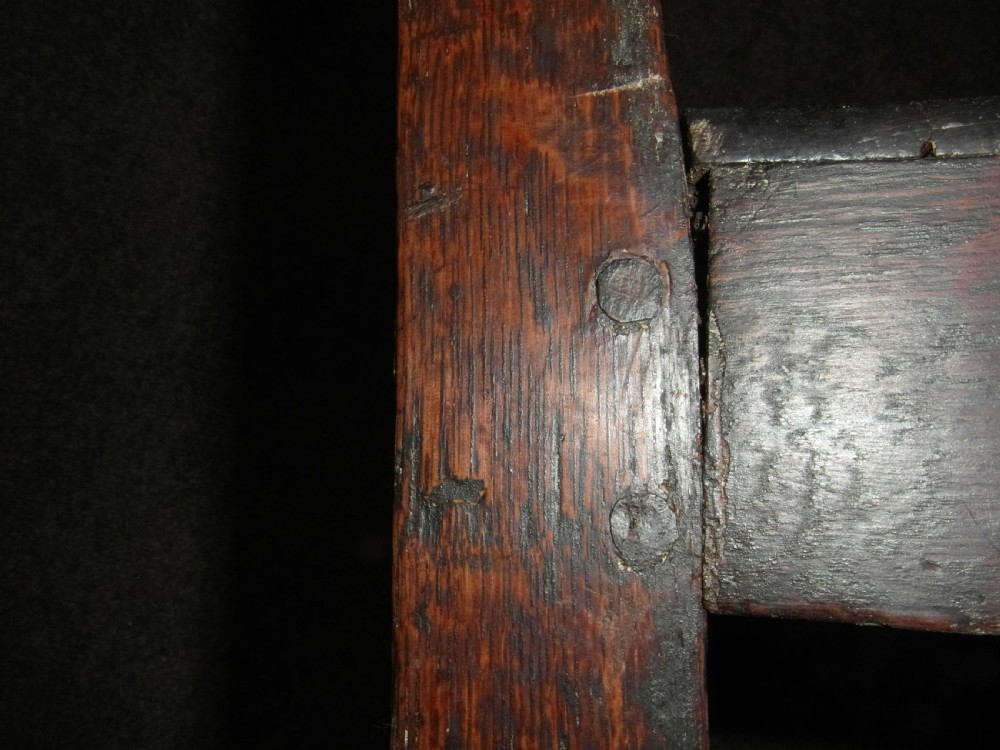 Pair of English Oak Country Chairs 17th Century View VI