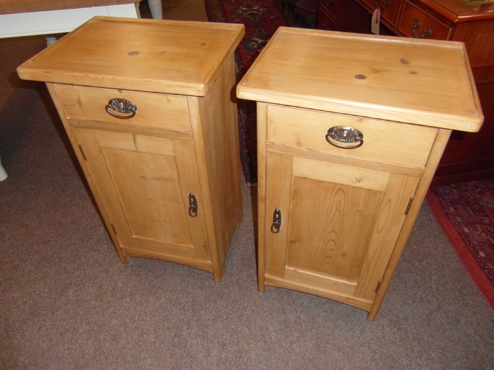 Antique Pair Pine Pot Cupboards View VII