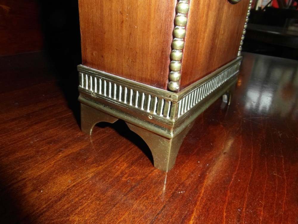 Edwardian Mahogany and Brass 8 Day timepiece View VII