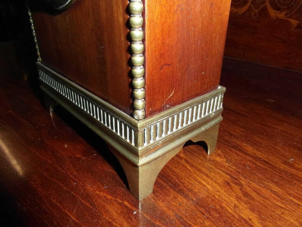 Edwardian Mahogany and Brass 8 Day timepiece View VIII