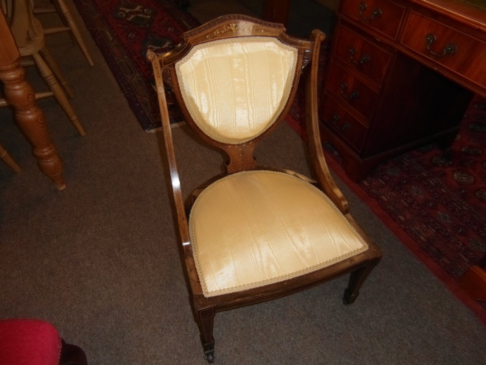 Antique Rosewood marquetry inlaid Chair View VI