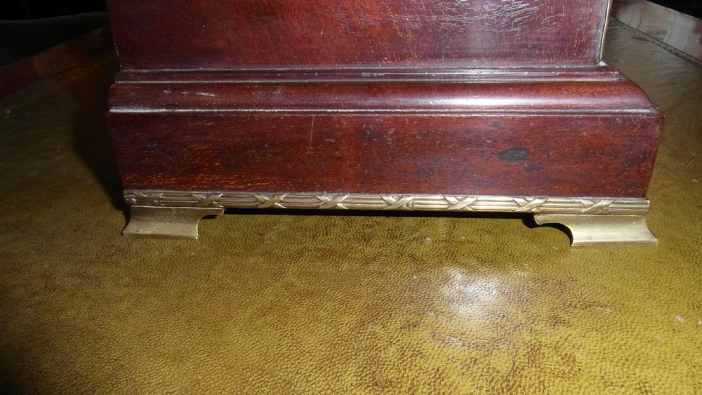 Victorian Dome Top 8 Day Flame Mahogany Mantle Clock View XI