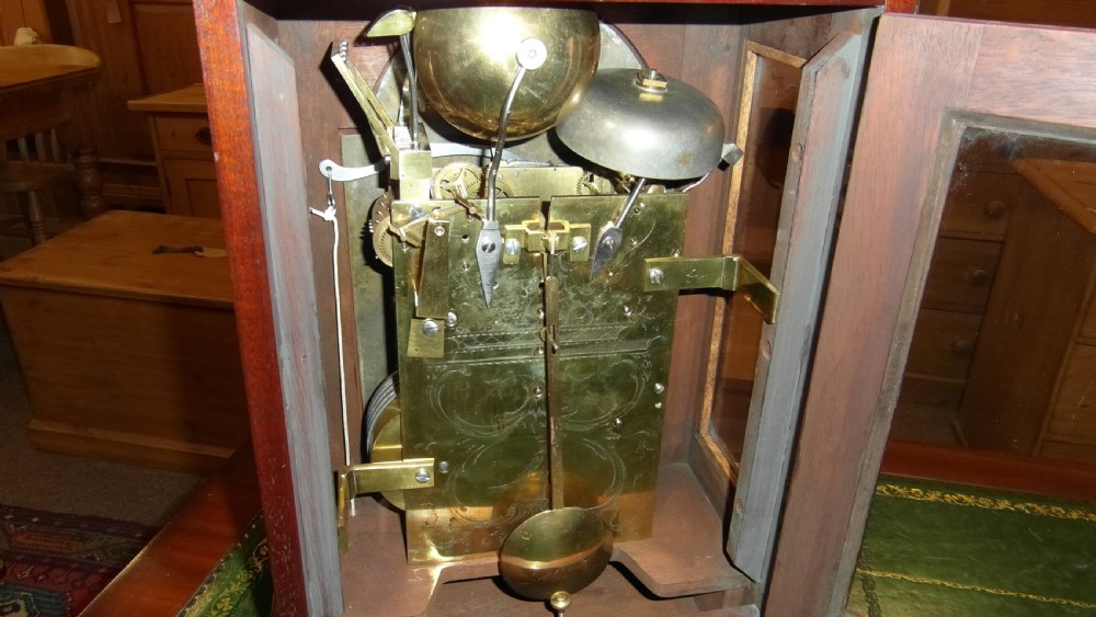 Georgian Bracket Clock Triple Fusee 8 Bells View VII