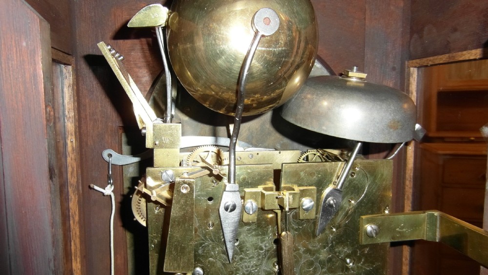 Georgian Bracket Clock Triple Fusee 8 Bells View IX