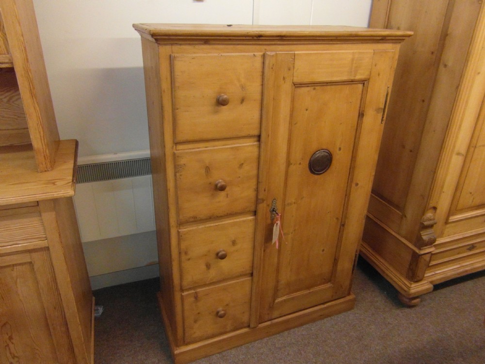 Antique Pine Larder Cabinet