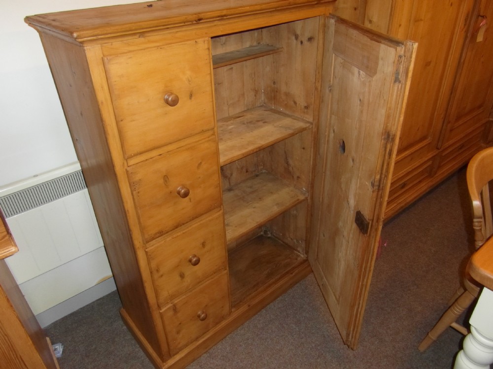 Antique Pine Larder Cabinet View II