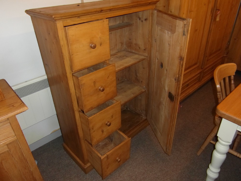 Antique Pine Larder Cabinet View III