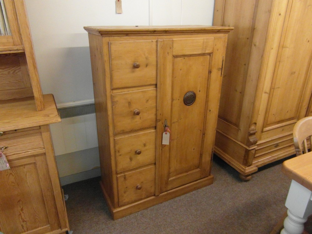 Antique Pine Larder Cabinet View V
