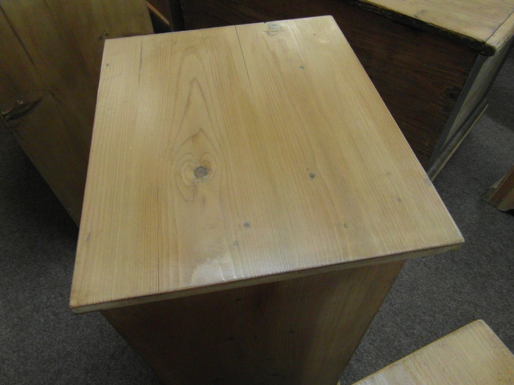 Victorian Pair of Pine Bedside Cabinets View III