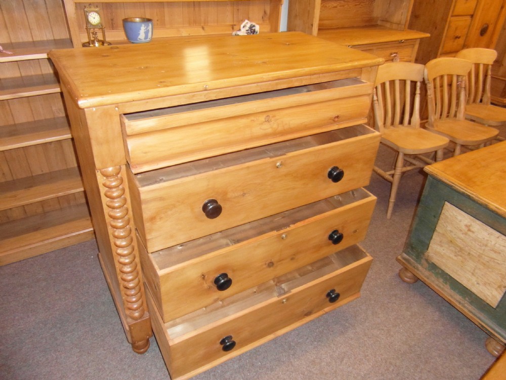 Victorian Welsh Pine Chest of Drawers View II