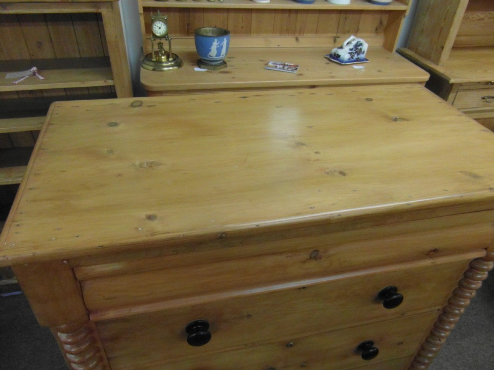 Victorian Welsh Pine Chest of Drawers View IV