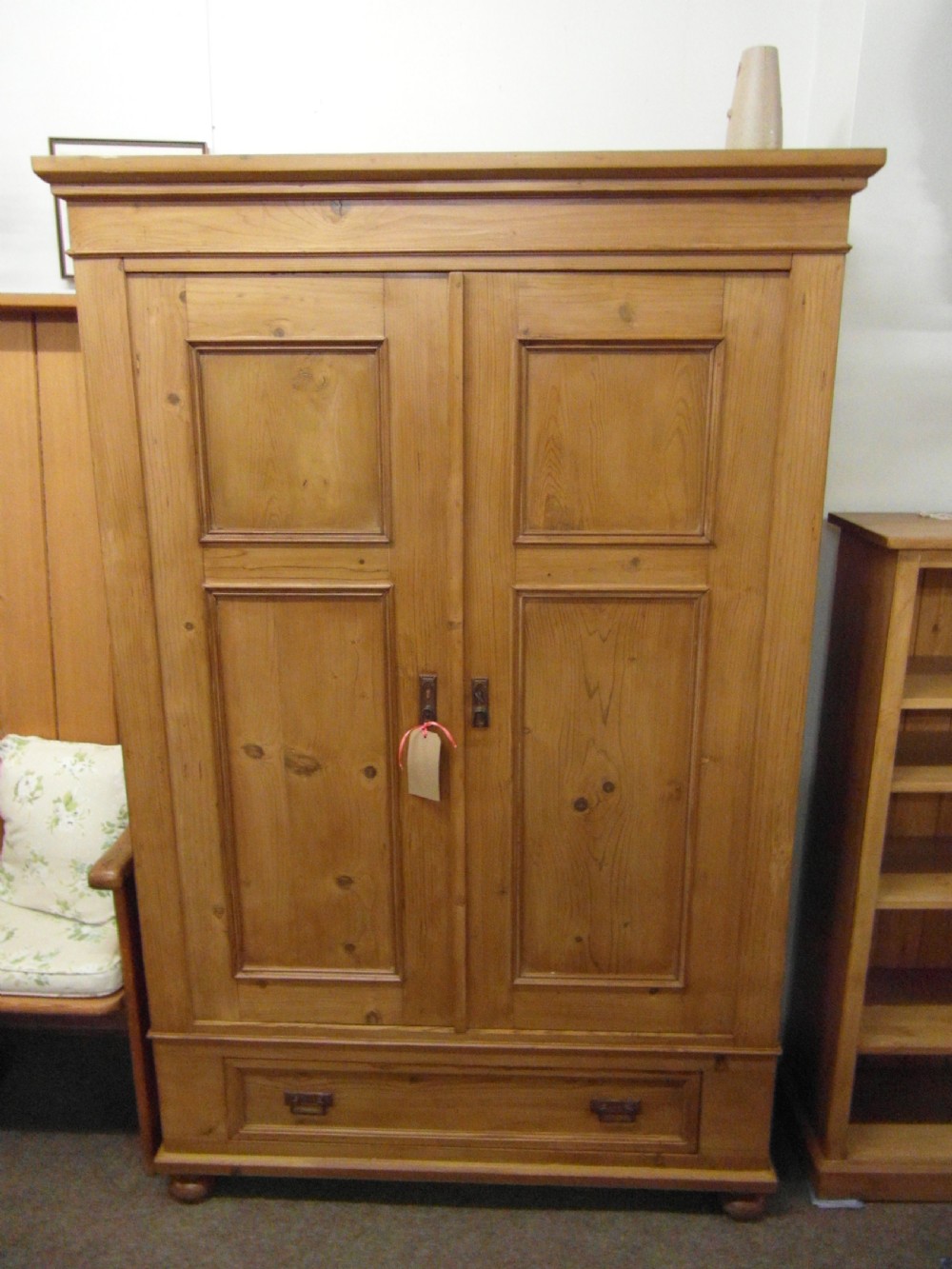 Victorian Pine Double Wardrobe