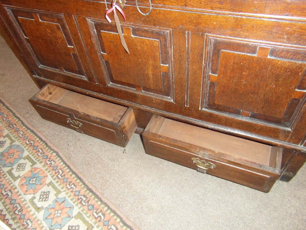 Antique Oak Mule Chest Coffer View II