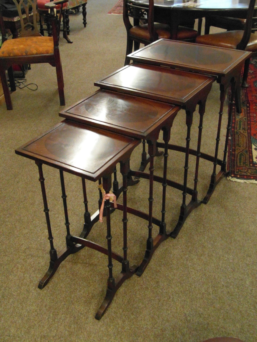 Set of Antique Quartetto Edwardian Tables