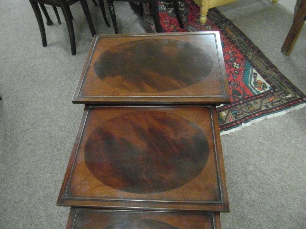 Set of Antique Quartetto Edwardian Tables View III