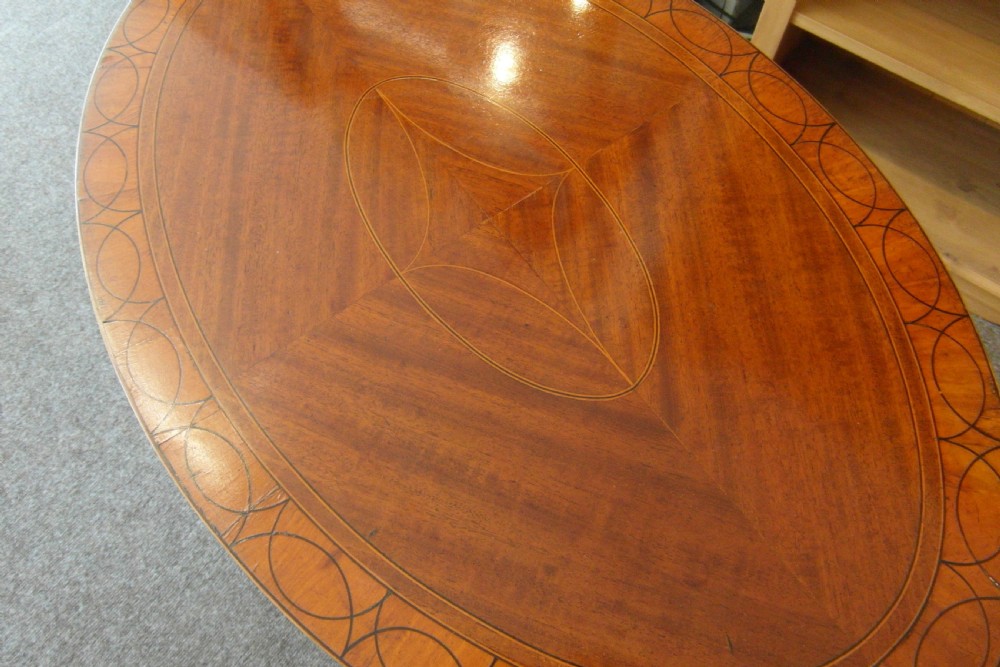 Edwardian Oval Inlaid Occasional Table View IV