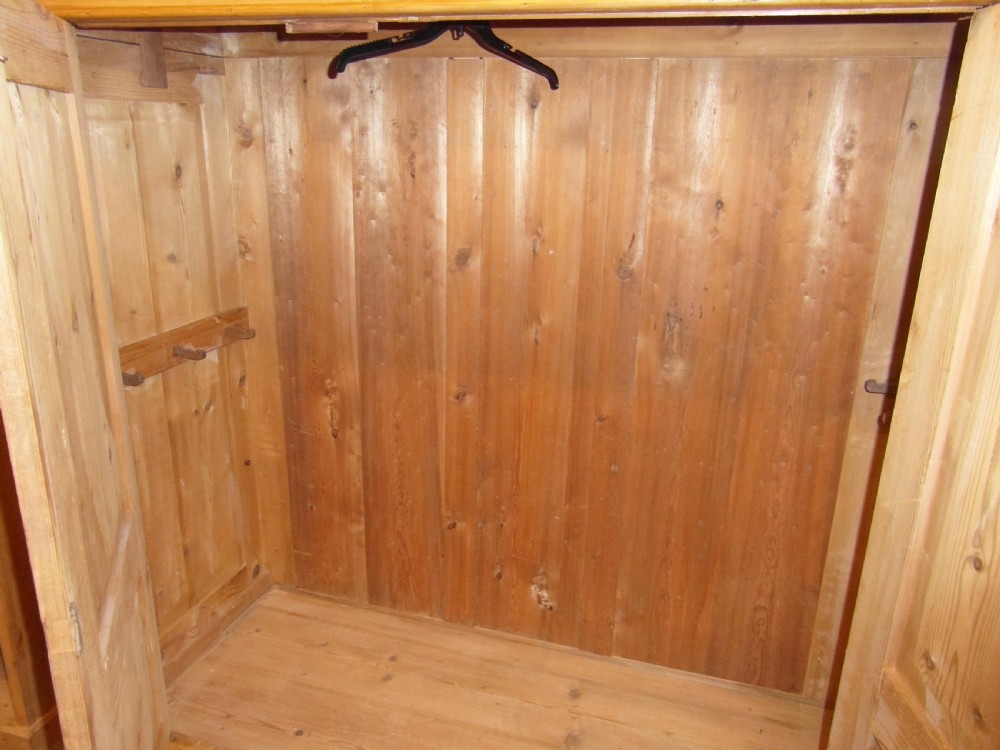 Victorian Pine Double Knock Down Wardrobe View II