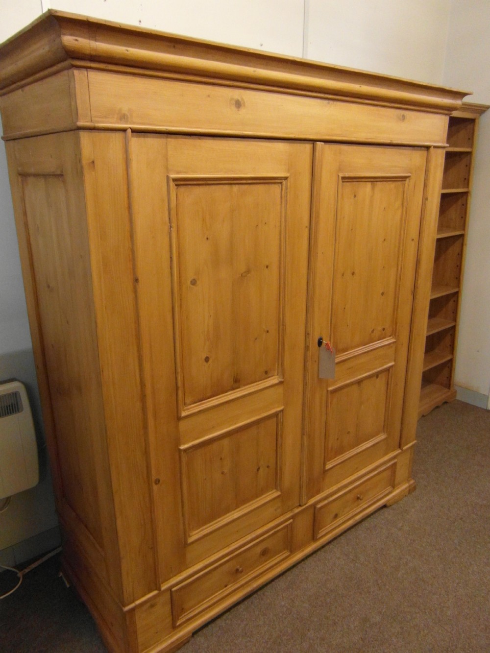 Victorian Pine Double Knock Down Wardrobe View VII