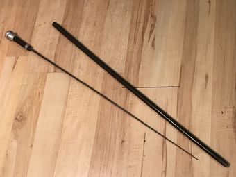 Gentleman’s Walking Stick Sword Stick with Silver Handle