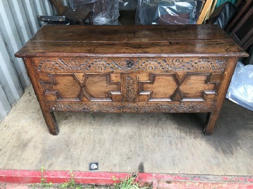 Late 17th Century Oak Coffer