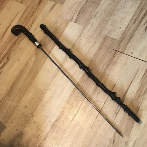 Sword/stick Walking Stick Irish Blackthorn Root Handle