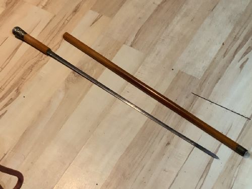 Masonic Double Edged Blade Gentleman’s Walking Stick Sword Stick